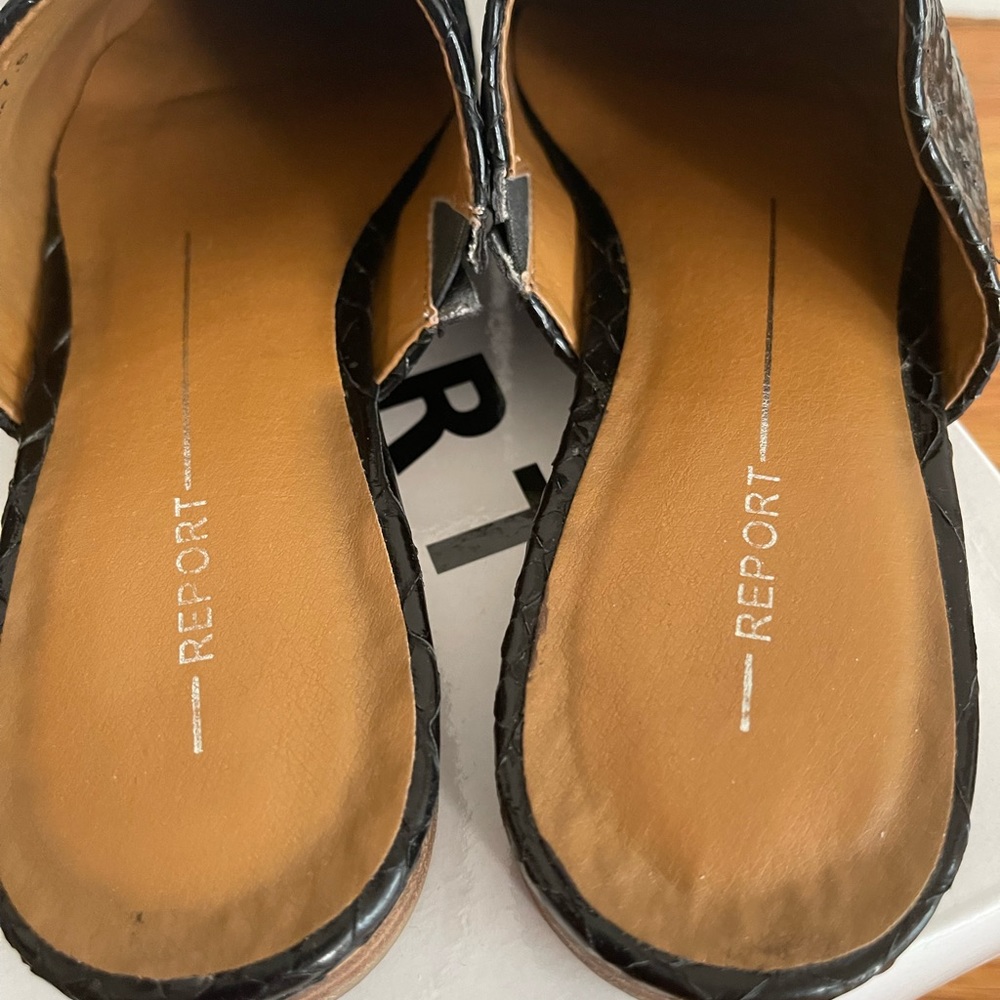 REPORT - WOMEN’S IRINA MULE - BLACK CROC - Picture 9 of 11